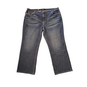 Womens Nine West Bootcut Stretch Blue Jeans Size 24